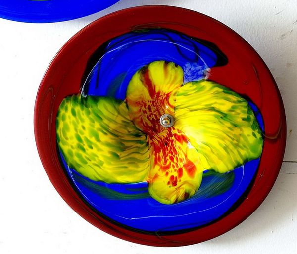 big colorful handmade blown glass wall plates fancy led decorative wall lights india 
big colorful handmade blown glass wall plates fancy led decorative wall lights india