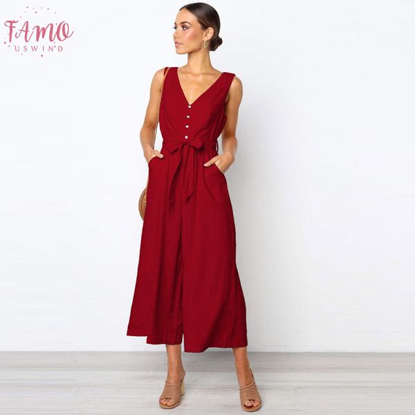 women casual button cotton v neck black jumpsuit romper summer backless overalls for girls loose long playsuit, Black;white
women casual button cotton v neck black jumpsuit romper summer backless overalls for girls loose long playsuit, Black;white