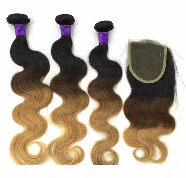 brazilian body wave human remy hair weaves 3 4 bundles with closure ombre 1b 4 27 color double wefts hair extensions, Black
brazilian body wave human remy hair weaves 3 4 bundles with closure ombre 1b 4 27 color double wefts hair extensions, Black