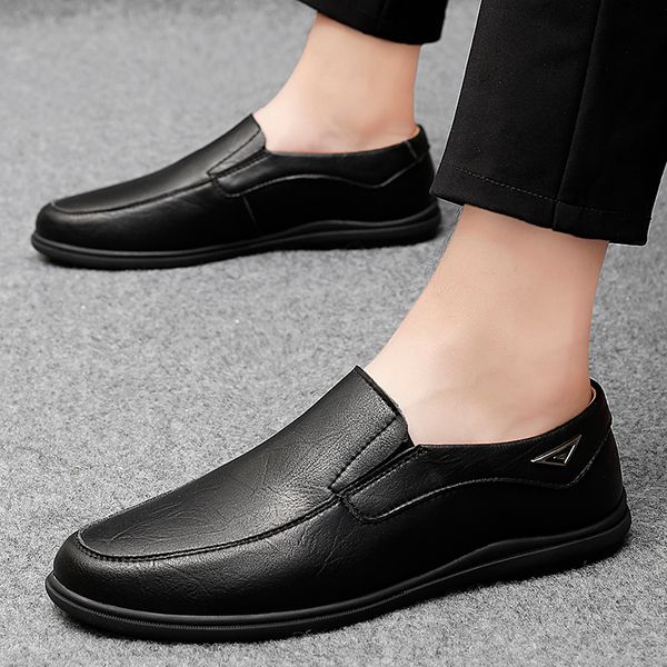 men genuine leather shoes fashion men loafers comfortable pointed toe business shoes slip on black soft
men genuine leather shoes fashion men loafers comfortable pointed toe business shoes slip on black soft