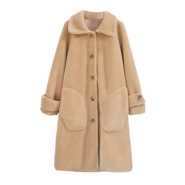 2019 new autumn winter warm loose medium long windbreaker lamb coat casual coat faux fur long women lamb fur soft, Black
2019 new autumn winter warm loose medium long windbreaker lamb coat casual coat faux fur long women lamb fur soft, Black