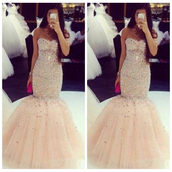 bling bling crystal beaded slim mermaid prom dresses 2019 formal floor length tulle long vestidos de festa custom evening gowns lace up back, Black
bling bling crystal beaded slim mermaid prom dresses 2019 formal floor length tulle long vestidos de festa custom evening gowns lace up back, Black