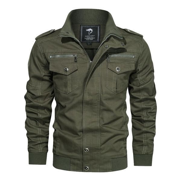 2019 fashion long sleeves multi-pockets men's coat jacket, Black;brown 
2019 fashion long sleeves multi-pockets men's coat jacket, Black;brown