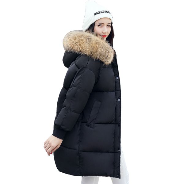 2019 new arrival winter jacket women warm long parkas casaco oversize hooded with collar female coat coats breasted buttons, Black
2019 new arrival winter jacket women warm long parkas casaco oversize hooded with collar female coat coats breasted buttons, Black