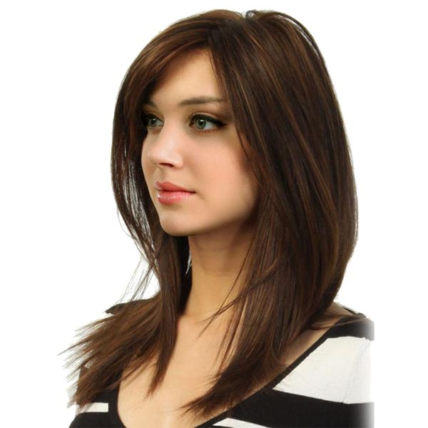 20'' fashion women natural long straight partial bangs wig synthetic full hair wig for party cosplay daily wear brown, Black
20'' fashion women natural long straight partial bangs wig synthetic full hair wig for party cosplay daily wear brown, Black