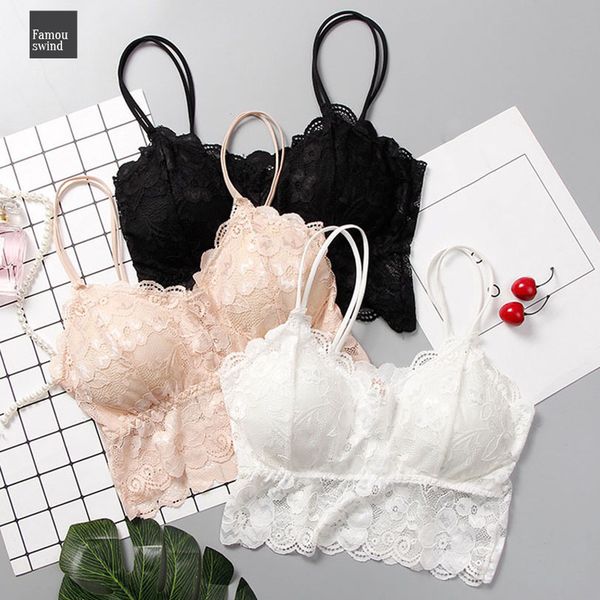 women lace bra female lace strap bandeau bra summer breathable bandeau ladies cotton bandeau slim camis, White
women lace bra female lace strap bandeau bra summer breathable bandeau ladies cotton bandeau slim camis, White