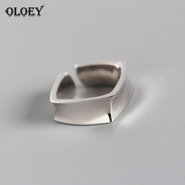 oloey pure 925 sterling silver open rings korean ins personality geometric square smooth ring for women men punk jewelry ymr732, Golden;silver
oloey pure 925 sterling silver open rings korean ins personality geometric square smooth ring for women men punk jewelry ymr732, Golden;silver