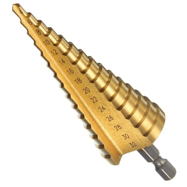 hss drill step drill tapered titanium 1/4 hexagonal rod for drilling screwdriver 4-12mm/4-20mm/4-32mm
hss drill step drill tapered titanium 1/4 hexagonal rod for drilling screwdriver 4-12mm/4-20mm/4-32mm
