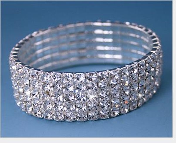 new european and american hip hop fashion trend personality accessories silver drill spring multi-layer alloy bracelet jewelry, Black
new european and american hip hop fashion trend personality accessories silver drill spring multi-layer alloy bracelet jewelry, Black