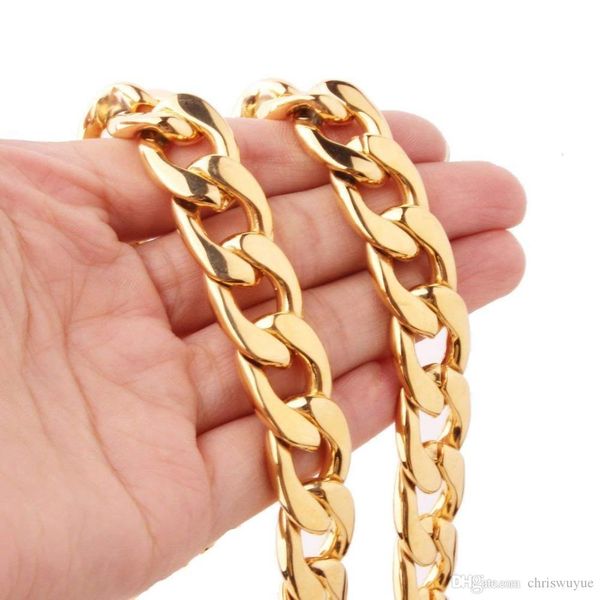 fashion new high polished 15mm nk link chain stainless steel necklace bracelet for mens ing, Silver
fashion new high polished 15mm nk link chain stainless steel necklace bracelet for mens ing, Silver
