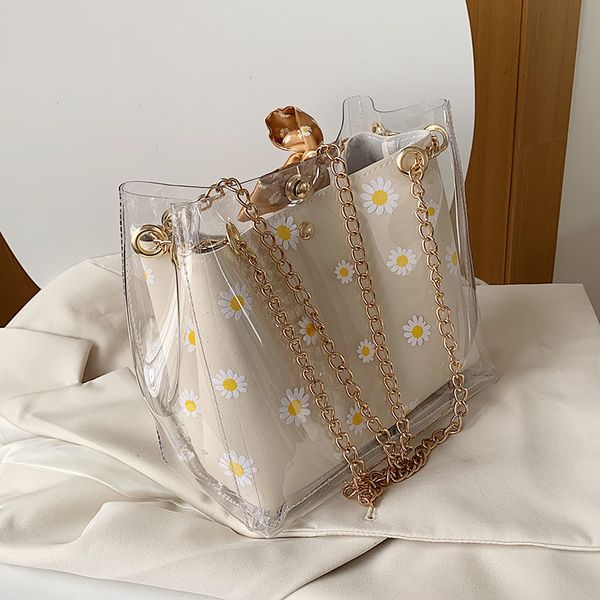 transparent bucket bag 2020 summer new high-quality pvc women's handbag chain shoulder messenger bag beach travel
transparent bucket bag 2020 summer new high-quality pvc women's handbag chain shoulder messenger bag beach travel