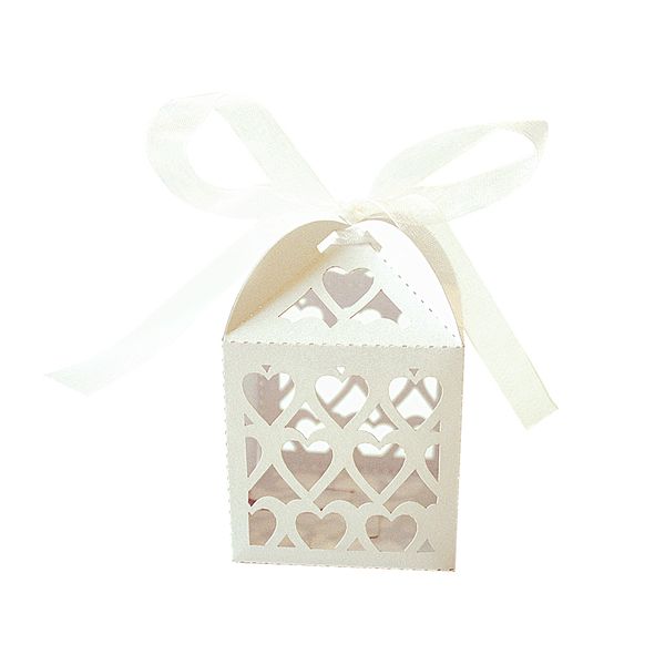 pack of 50 delicate hollow out heart chocolate candy boxes with ribbons wedding party favor
pack of 50 delicate hollow out heart chocolate candy boxes with ribbons wedding party favor