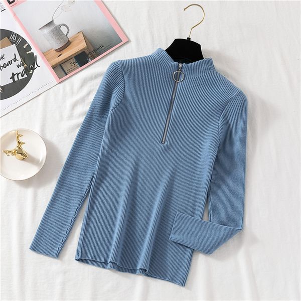 designer women casual sweater long sleeve pullover zipper turtleneck autumn fashion knitted slim female outwear with 9 colors wholesale love, White;black
designer women casual sweater long sleeve pullover zipper turtleneck autumn fashion knitted slim female outwear with 9 colors wholesale love, White;black