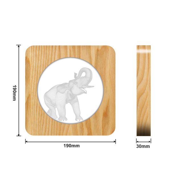 elephant animal 3d led arylic wooden night lamp table light switch control carving lamp for children's room decorate gift
elephant animal 3d led arylic wooden night lamp table light switch control carving lamp for children's room decorate gift