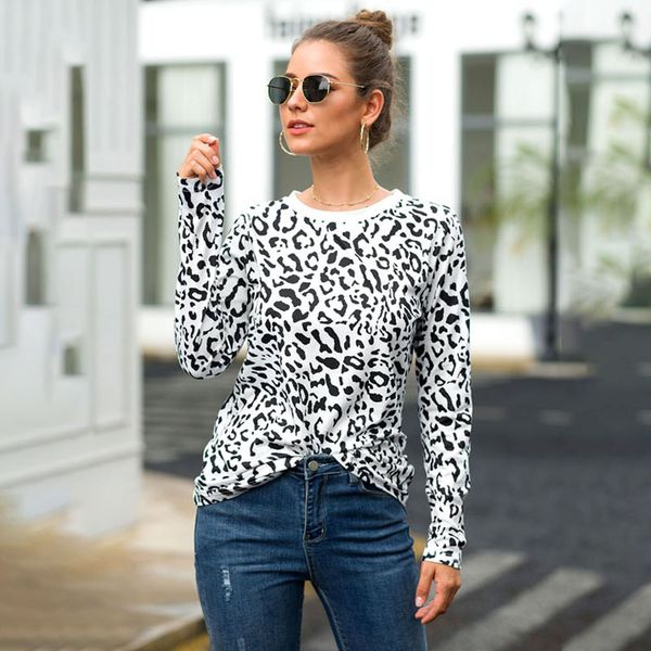 женщины топы рубашки круглый вырез с длинным рукавом leopard slim fit толстовка пуловер, White
женщины топы рубашки круглый вырез с длинным рукавом leopard slim fit толстовка пуловер, White