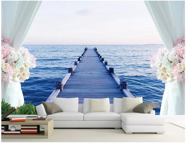 3d p wallpaper high-end custom mural silk wall sticker modern port pier wooden bridge long bridge decorative painting sofa background
3d p wallpaper high-end custom mural silk wall sticker modern port pier wooden bridge long bridge decorative painting sofa background
