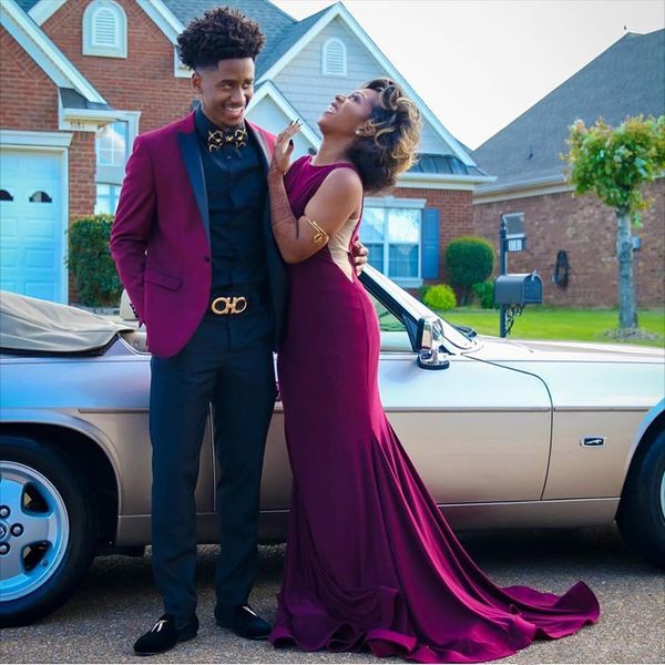 Burgundy Prom Dresses Boat Neck Sexy Sleeveless Backless Sweep Train Long Mermaid Formal Evening Party Dress, Silver
Burgundy Prom Dresses Boat Neck Sexy Sleeveless Backless Sweep Train Long Mermaid Formal Evening Party Dress, Silver