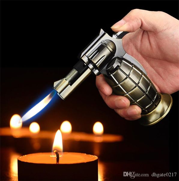 metal grenade butane gas torch lighter jet flame windproof refillable cigar cigarette lighter kitchen tool spray gun jet flame lighter
metal grenade butane gas torch lighter jet flame windproof refillable cigar cigarette lighter kitchen tool spray gun jet flame lighter