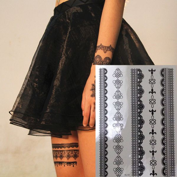 1 piece black henna temporary tattoo for lace hands inspired body stickers
1 piece black henna temporary tattoo for lace hands inspired body stickers