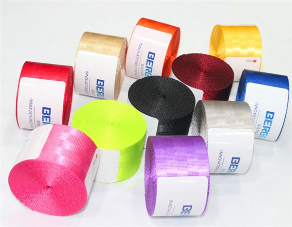 3.8m*4.8cm /roll seat belt webbing strap thicken car seat belt harness backpack fashion color ribbon
3.8m*4.8cm /roll seat belt webbing strap thicken car seat belt harness backpack fashion color ribbon