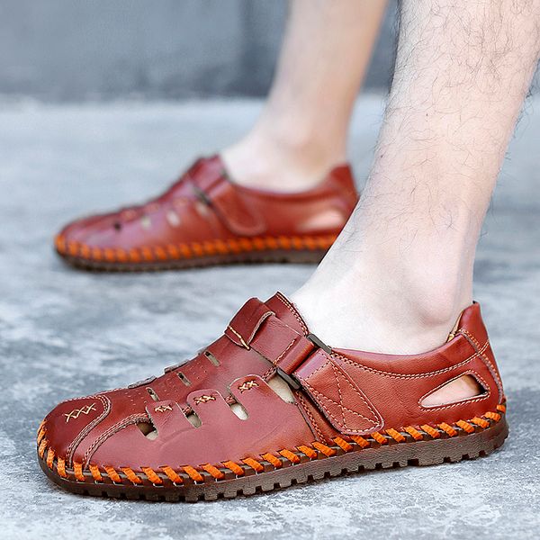 2020 new male shoes summer beach sandals men genuine leather men sandals fashion outdoor casual shoes male big size 39-48, Black
2020 new male shoes summer beach sandals men genuine leather men sandals fashion outdoor casual shoes male big size 39-48, Black