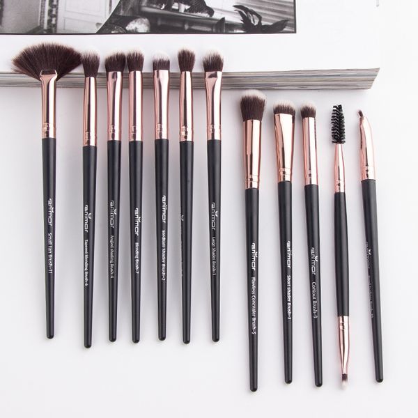 12 pcs/lot new anmor pro makeup brushes set eye shadow blending eyeliner eyelash eyebrow brushes for make up portable eye make up brush set
12 pcs/lot new anmor pro makeup brushes set eye shadow blending eyeliner eyelash eyebrow brushes for make up portable eye make up brush set