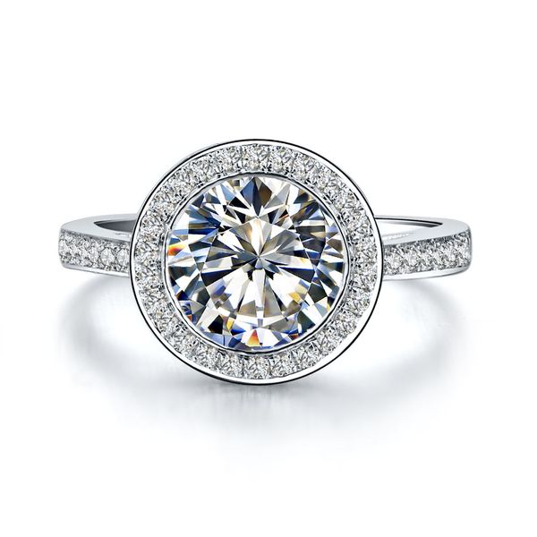 test positive original brand ring halo style round 3ct moissanite diamond ring women 925 sterling silver engagement jewelry, Golden;silver
test positive original brand ring halo style round 3ct moissanite diamond ring women 925 sterling silver engagement jewelry, Golden;silver