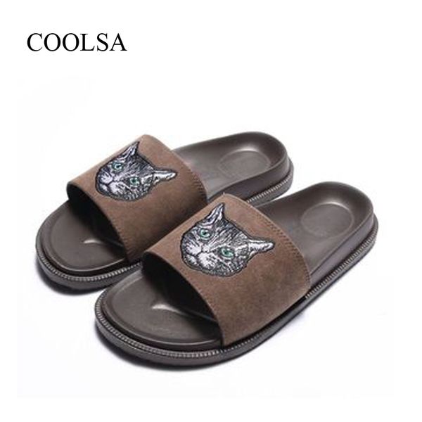 coolsa men's summer lovely cartoon cat slippers men's thick soles non-slip slides men bathroom slippers drop shipping slides hot, Black
coolsa men's summer lovely cartoon cat slippers men's thick soles non-slip slides men bathroom slippers drop shipping slides hot, Black