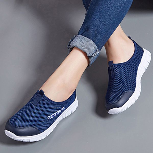 women sneakers female flat vulcanized shoes air mesh soft casual slip on ladies walking footwear plus size dropping shipping, Black
women sneakers female flat vulcanized shoes air mesh soft casual slip on ladies walking footwear plus size dropping shipping, Black