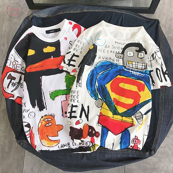 summer vintage harajuku short sleeve long tshirt women cartoon printed white t shirt all match casual loose female t shirts
summer vintage harajuku short sleeve long tshirt women cartoon printed white t shirt all match casual loose female t shirts