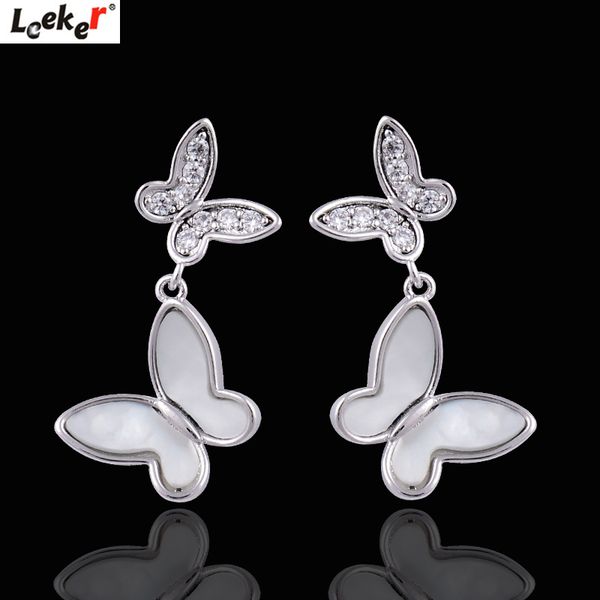 leeker lovely butterfly dangle earrings yellow gold silver color white shell drop earrings women jewelry 833 lk8
leeker lovely butterfly dangle earrings yellow gold silver color white shell drop earrings women jewelry 833 lk8