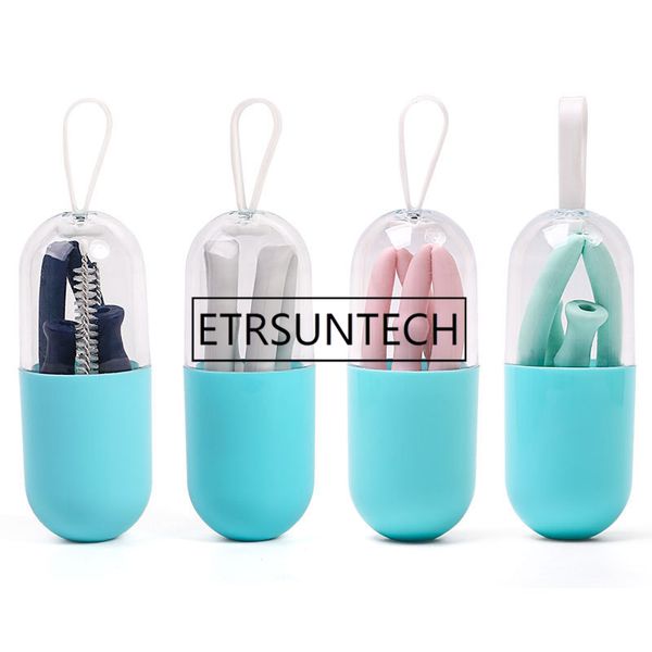 250pcs/lot length 20cm grade silicone portable reusable washable grade silicone drinking curved straw with box
250pcs/lot length 20cm grade silicone portable reusable washable grade silicone drinking curved straw with box
