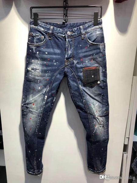 2020 mens designer jeans slim motorcycle moto biker causal mens denim pantsthree-dimensional stitching pocket hip hop jeans hole, Blue
2020 mens designer jeans slim motorcycle moto biker causal mens denim pantsthree-dimensional stitching pocket hip hop jeans hole, Blue
