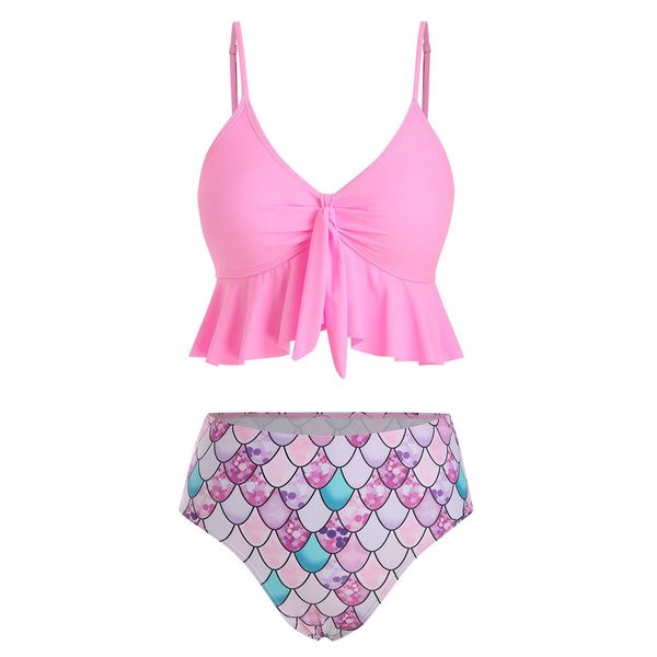 aesthetic mermaid scale print swimwear new women two pieces bathing suits ruffled with high waisted v-neck bottom bikini set
aesthetic mermaid scale print swimwear new women two pieces bathing suits ruffled with high waisted v-neck bottom bikini set