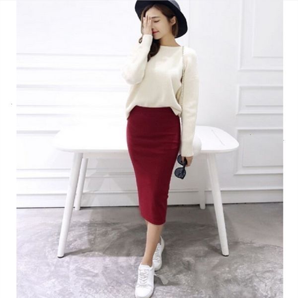 pencil skirt long skirts summer 2019 skirts women skirt wool rib solid elegant satin long skirt package hip split maxi midi, Black
pencil skirt long skirts summer 2019 skirts women skirt wool rib solid elegant satin long skirt package hip split maxi midi, Black