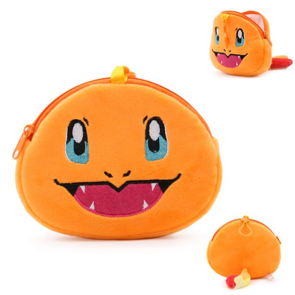japan cute cartoon animation wallet purse coin bag, Black