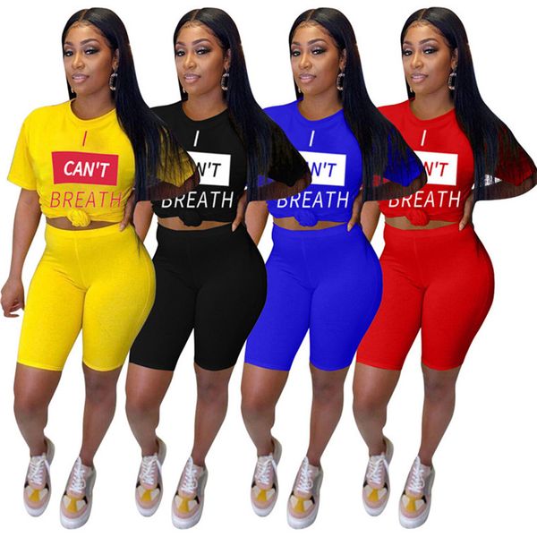 letters print women summer shorts set i can't breathe sportswear t shirt tees shorts tracksuit 2 piece outfits sweat suit d61503, White
letters print women summer shorts set i can't breathe sportswear t shirt tees shorts tracksuit 2 piece outfits sweat suit d61503, White