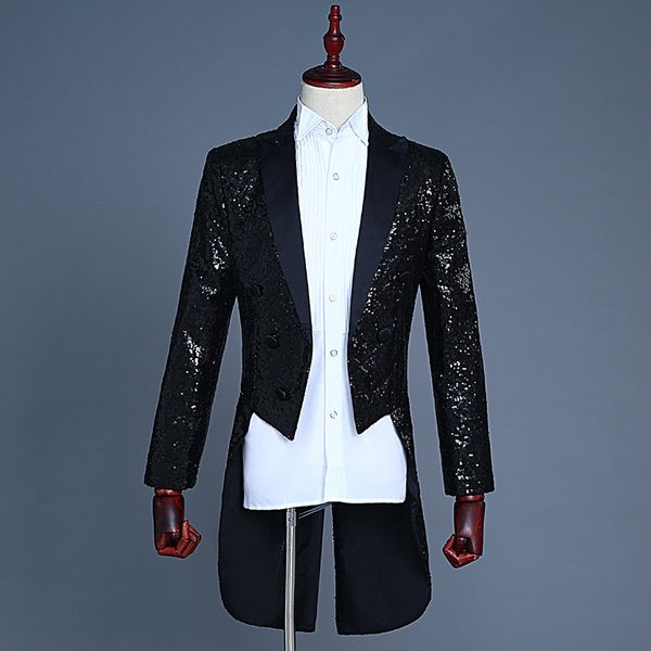 men suit jacket 2020 chorus tuxedo formal blazer stage costumes for singers performance mens dress suits jackets black sequin s, White;black
men suit jacket 2020 chorus tuxedo formal blazer stage costumes for singers performance mens dress suits jackets black sequin s, White;black