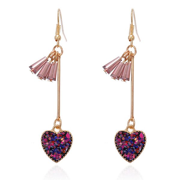 south korea fashionable joker metal texture shape long earrings only beautiful love daily student earrings, Silver
south korea fashionable joker metal texture shape long earrings only beautiful love daily student earrings, Silver