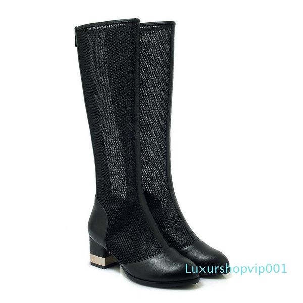 b2- size 33-43 woman spring summer mid calf boots women round toes thick heels shoes female zips shoes ladies leisure shoe, Black
b2- size 33-43 woman spring summer mid calf boots women round toes thick heels shoes female zips shoes ladies leisure shoe, Black