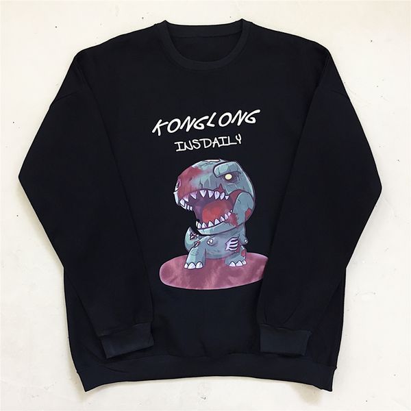 cute dinosaur print hoodie women 2020 autumn hoodie cotton loose round neck long sleeve plus fleece pullover cartoon sweatshirt, Black
cute dinosaur print hoodie women 2020 autumn hoodie cotton loose round neck long sleeve plus fleece pullover cartoon sweatshirt, Black