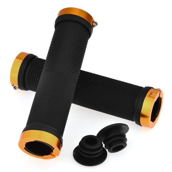 cycle zone 1 pair double lock on locking nonslip cycling handlebar grip for mountain bike road bike mtb bmx bike - blue/orange
cycle zone 1 pair double lock on locking nonslip cycling handlebar grip for mountain bike road bike mtb bmx bike - blue/orange