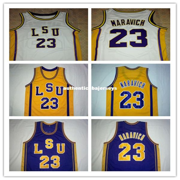 #23 pete maravich lsu tigers college basketball jerseys white purple yellow stitched customized any name and number, Black;blue
#23 pete maravich lsu tigers college basketball jerseys white purple yellow stitched customized any name and number, Black;blue