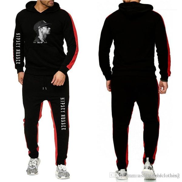2pcs designer tracksuits striped printed long sleeve hooded two pieces sports sets male clothing nipsey hussle mens, Gray
2pcs designer tracksuits striped printed long sleeve hooded two pieces sports sets male clothing nipsey hussle mens, Gray