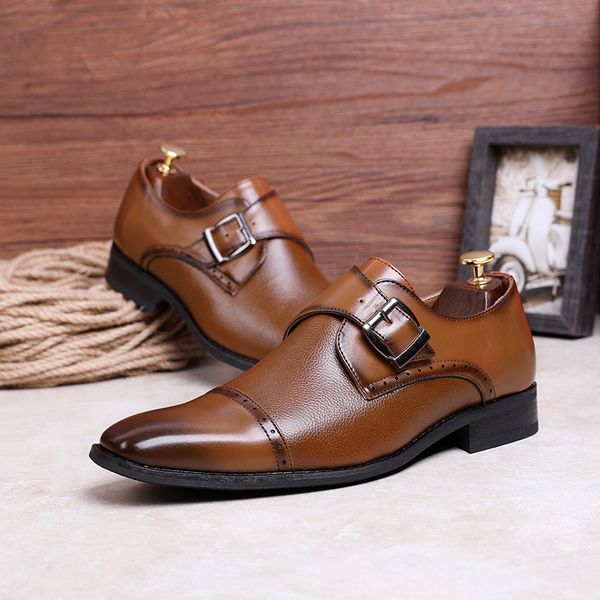 men's genuine leather shoes business dress formal shoes men england fashion loafers oxfords size 39-45, Black
men's genuine leather shoes business dress formal shoes men england fashion loafers oxfords size 39-45, Black