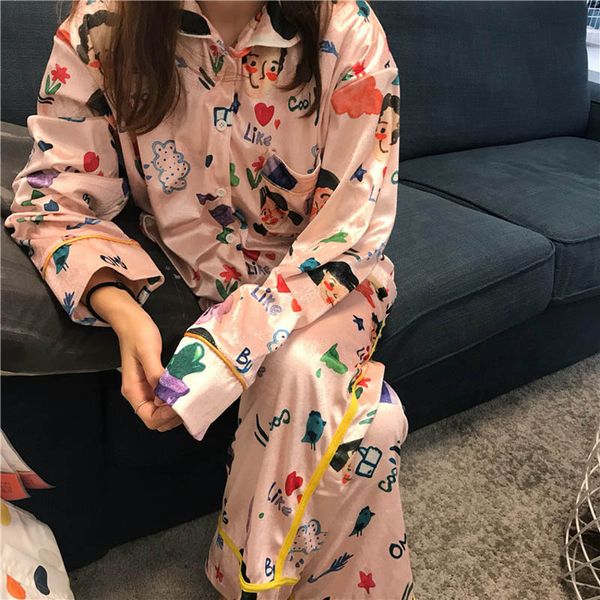 autumn pajamas women's long-sleeved gold velvet print can be worn outside home clothes soft long-sleeved trousers sleepwear set, Black;red
autumn pajamas women's long-sleeved gold velvet print can be worn outside home clothes soft long-sleeved trousers sleepwear set, Black;red