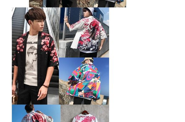 mens japanese kimono casual fall clothes cardigan half sleeves open front cloak male jackets coat, Black;brown
mens japanese kimono casual fall clothes cardigan half sleeves open front cloak male jackets coat, Black;brown
