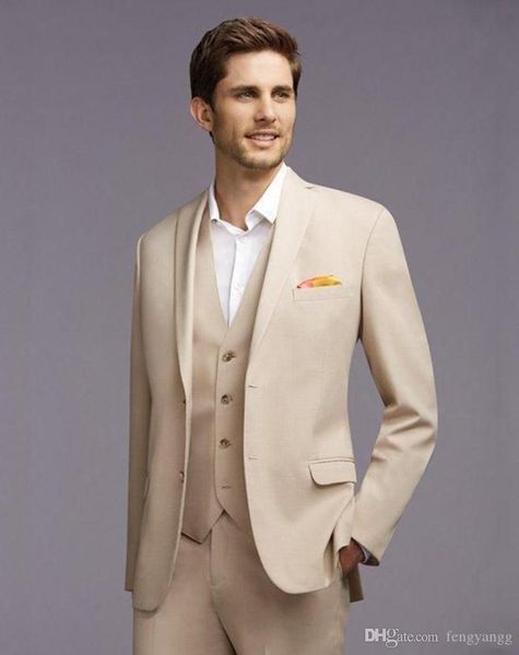 beige mens suits 3 piece simple wedding suits (jacket+pant+vest) trim fit formal bridegroom blazer prom tuxedos, Black;gray
beige mens suits 3 piece simple wedding suits (jacket+pant+vest) trim fit formal bridegroom blazer prom tuxedos, Black;gray