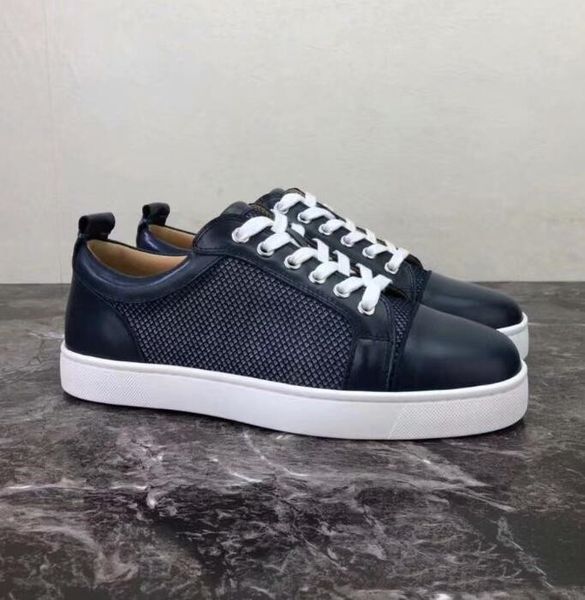 low red bottom sneakers for men black net leather&spikes fashion casual mens womens shoes 2019 designer leisure big size:35-46
low red bottom sneakers for men black net leather&spikes fashion casual mens womens shoes 2019 designer leisure big size:35-46