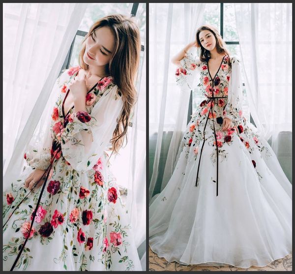 white organza long sleeve muslim evening dresses 2019 new embroidery party evening gowns sleeves v neck prom dresses long cheap, Black;red
white organza long sleeve muslim evening dresses 2019 new embroidery party evening gowns sleeves v neck prom dresses long cheap, Black;red